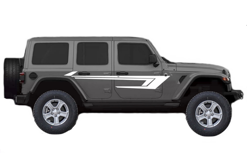 Graphic Vinyl Racing Stripe Car Sticker For Jeep Wrangler Side Door Decal Custom - Bild 4 von 9