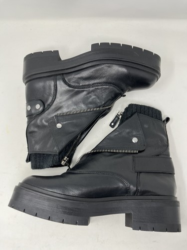 Maglione donna Sam Edelman Linds 10,5 stivaletti neri in pelle con zip davanti nuovo senza scatola - Foto 5 di 12