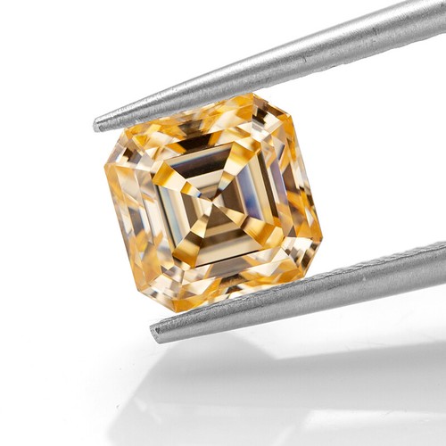 1CT Moissanite Loose Stone Asscher Cut White D Color VVS1 Excellent for Ring - Picture 27 of 28