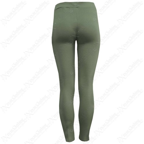 NEW LADIES SILVER GLITTER SIDE STRIPE BLACK LEGGINGS WOMENS STRETCH FIT PANTS - Picture 10 of 19