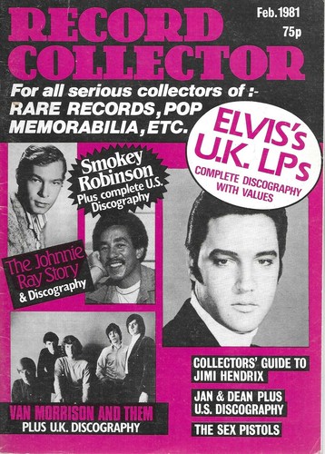 SALE Plattensammler Nr. 18 Feb 1981 Elvis Presley Jimi Hendrix Sex Pistols