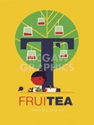 Fruitea Herbal Drink, Spencer Wilson, Wall Decor Art Print Poster 14" x 11" 1862