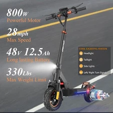 Electric Scooters Adult 28MPH 600W 800W 48V/10Ah Off Road Folding E-scooter New