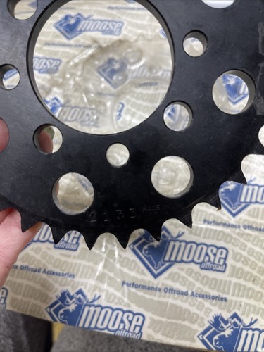 NOS Moose Rear Black Aluminum 33 Tooth Sprocket - Kawasaki KLX110 Suzuki DRZ110 - Foto 4 di 4