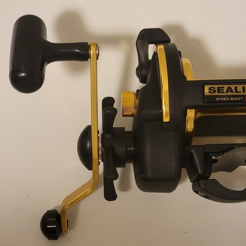 Vintage Daiwa Sealine-X 50HV Fishing Reel Black / Gold NOS - Picture 3 of 10