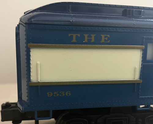 VINTAGE LIONEL 6-9536 BLUE COMET ILLUMNATED BAGGAGE CAR, 0,0/27 - Picture 8 of 10