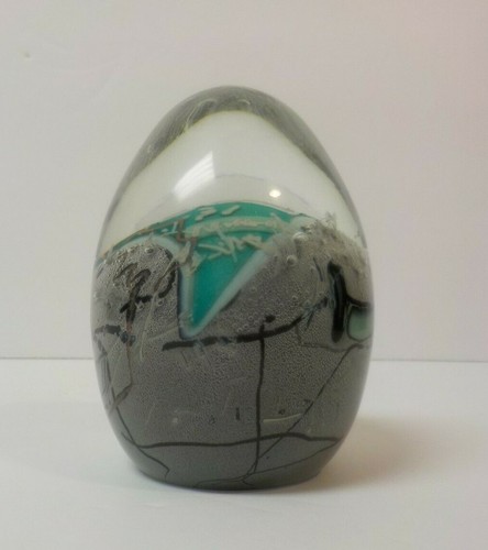 Studio Artist MARK RUSSELL Contemporary Art Glass Paperweight, Signed - Picture 10 of 11