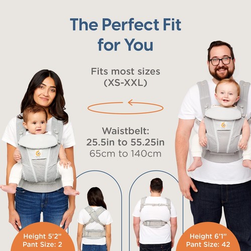 Ergobaby All Carry Positions Breathable Mesh Baby Carrier with Enhanced Lumba... - Picture 7 of 7