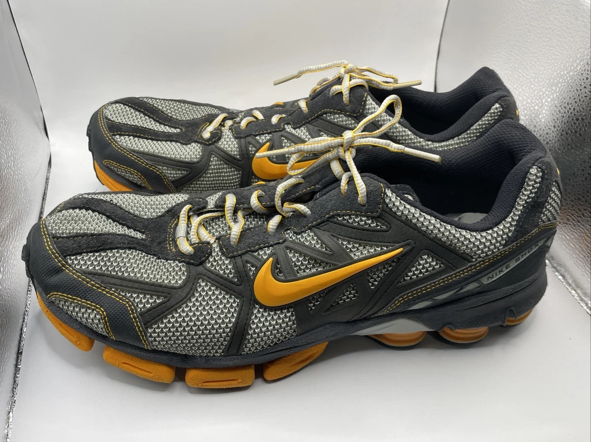 Nike Shox Junga Black Orange Trail Running Shoes 313830 081 Rare