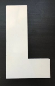 White-Letter-L-8-034-Tall-3-4-034-Thick-White-Finish-Wooden-Decorative-MDF-Wall-Hang