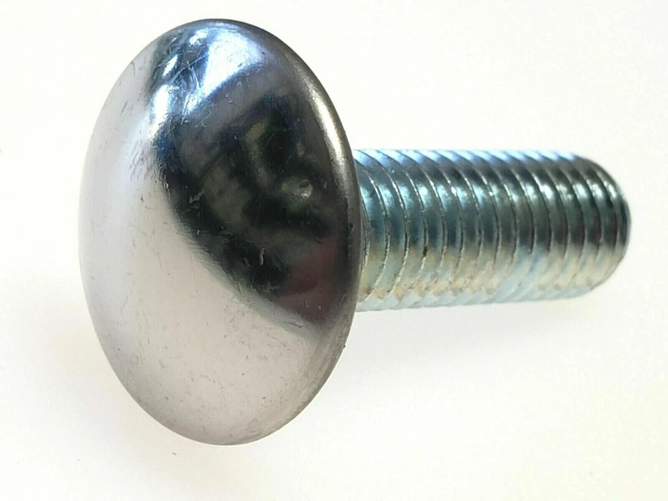 76-93 Ford Acero Inoxidable Tapa Cabeza Redonda Delantero Trasero M8-1.25x25 Pernos de Parachoques A21 Foto 2 de 4