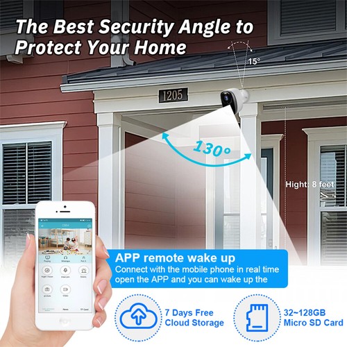 WiFi PTZ Outdoor Wireless Solar IP Camera 2MP HD Video Surveillance Camera New - Picture 7 of 13