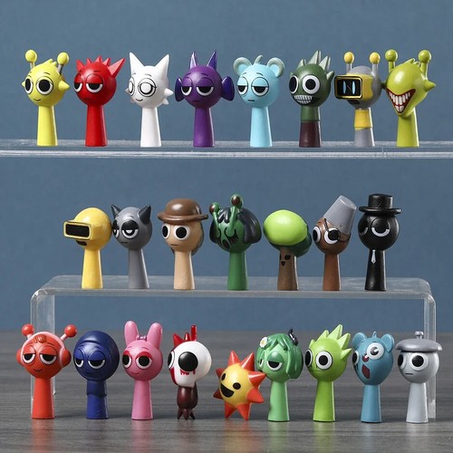 24pcs/set Sprunki Incredibox PVC Brinquedos Collection Figures Toys - Picture 2 of 24