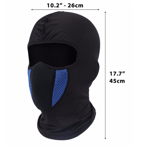 Breathable Balaclava Motorcycle Full Face Mask Mask Helmet Riding Neck Face Hood - Picture 4 of 30