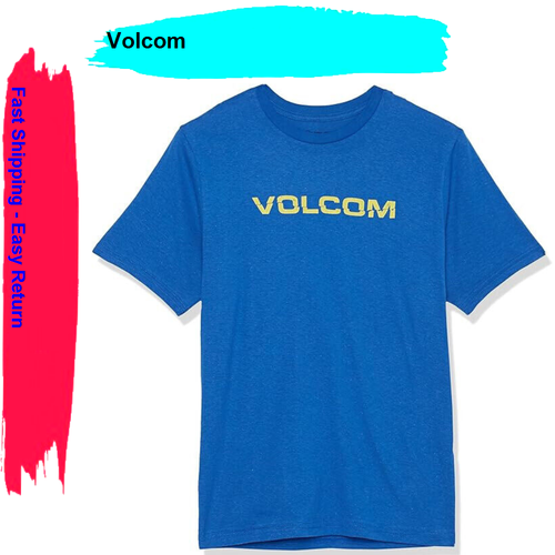 Volcom Herren, Big Boys Rippeuro Kurzarm T-Shirt, Royal, 4T - Bild 1 von 3
