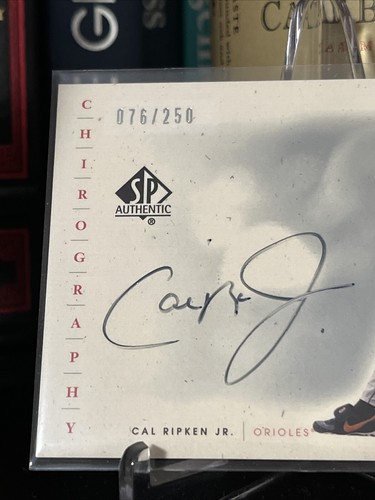 2001 SP Authentic Cal Ripken Jr Chirography Auto Baltimore Orioles HOF /250 - Picture 2 of 3