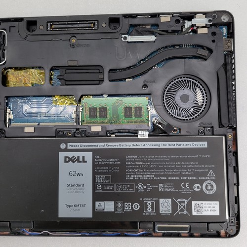 DELL LATITUDE E5470 Core i5-6300U 2.40GHz 8GB RAM No HDD 14" - *** Boot to Bios - Picture 16 of 16