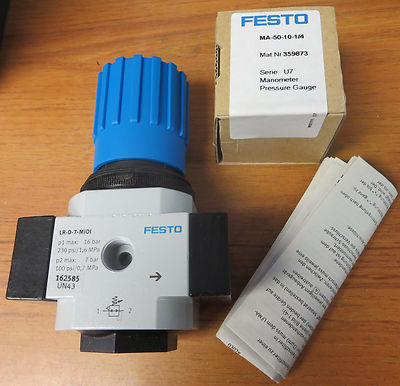 NEW FESTO LR-D-MINI 175PSI 1/8 IN NPT PNEUMATIC REGULATOR D376442 NEW FESTO LR-D-MINI 175PSI 1/8 IN NPT PNEUMATIC REGULATOR D376442