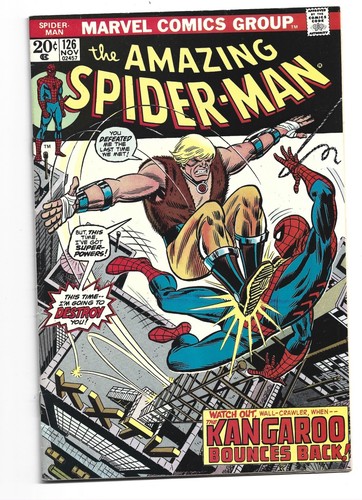 Amazing Spider-man #126, FN 6.0, Kangaroo, Human Torch