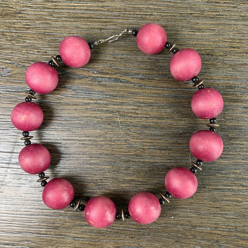 Lote de 5 Collar Vintage Rosa Caliente Grueso Retro Bubblegum Barbiecore - Imagen 12 de 17