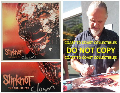 Clown Slipknot metal band signed 12x12 photo COA exact Proof autographed STAR Clown Slipknot metal band signed 12x12 photo COA exact Proof autographed STAR