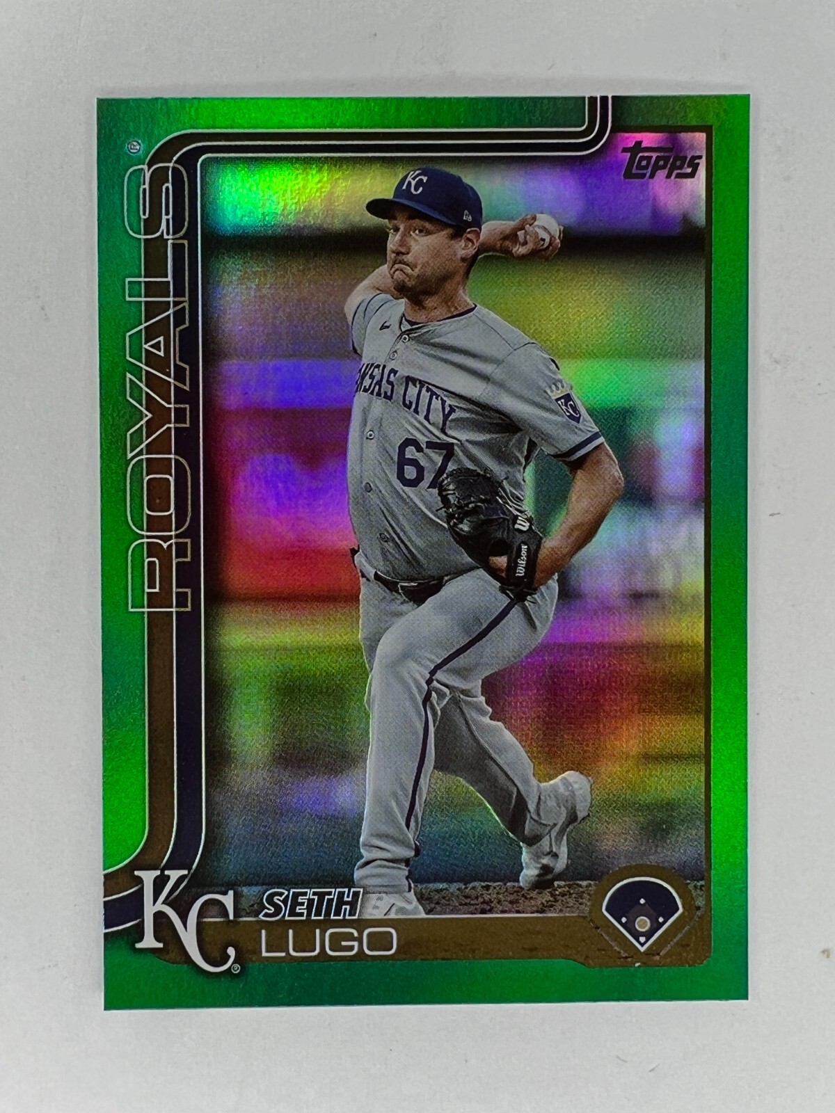 2025 Topps Seth Lugo #206 Green Rainbow Foil /99