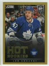 Leo Komarov 13-14 Panini Score Hot Rookies Gold #638 Toronto Maple Leafs
