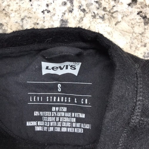 Levi Strauss & Co Maglione Pullover Uomo Nero Taglia SM LEVI'S Rn n.117508 - Foto 3 di 7