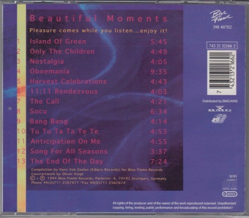 Beautiful Moments - Blue Flame Sampler:LOTHAR KRELL,MAC DOWELL,MICHEL SANCHEZ - Bild 9 von 9