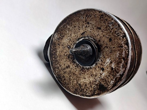 Maravillosa rueda de oración de plata pura budismo tibetano antiguo siglo XIX rara - Imagen 12 de 14