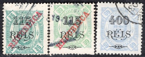 SELLO ZAMBEZIA PORTUGAL 1902 Sc. #41/2 Y 45 USADO