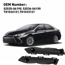 Set of 2 Front Left & Right Side Bumper Bracket Fits Fit 2015-2017 Toyota Camry