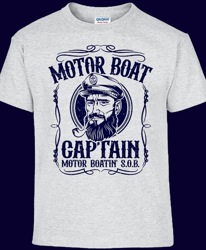 T-shirt Motor Boat Captain - Photo 1 sur 2