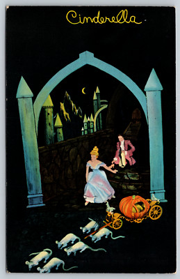 c1950s Cinderella Disney Fairyland Caverns Rock City Gardens Vintage Postcard