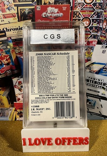 1988 MAXX FACTORY SEALED PACK RARE CGS 9 LOOK REAL DALE EARNHARDT ROOKIE READ - Picture 7 of 7