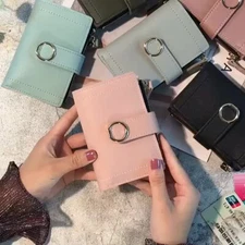 Women Wallet Leather Zip Coin Purse Clutch Small Mini Card Holder Handbag US