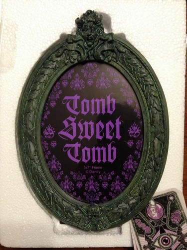 MARCO DE FOTOS DE MANSIÓN EMBRUJADA DE DISNEY TUMBA DULCE GÓTICA 5" X 7" ¡NUEVO CON ETIQUETAS! - Imagen 2 de 3