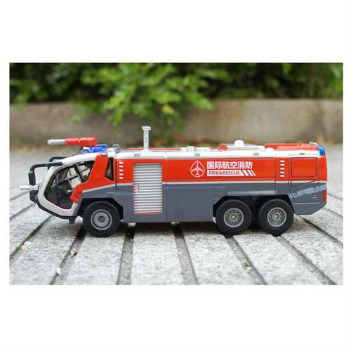1/50 High Pressure Water Gun Fire Truck Alloy Model W/ Pull Back&Sound Light Toy - Picture 9 of 10