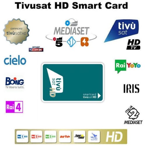 TivùSat Telesystem TS9018HEVC HD Decoder + PRE-ACTIVATED Tivusat HD SmartCard - Picture 3 of 3