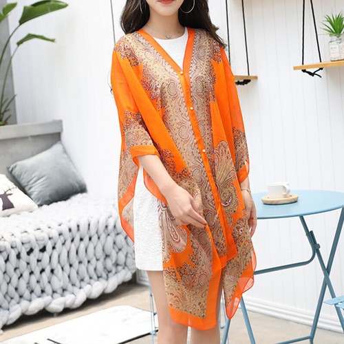 Damen Strandkleid Poncho Strandkleid Sommer-Badeanzug Bikini Kaftan-Oberteil : - Bild 8 von 24