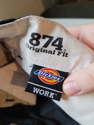 Dickies 874 Original Fit Men's Work Pants Black Size 30x32 - Picture 8 of 11