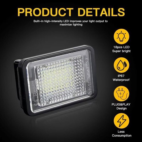 GLK-CLASS X204 MK1 2007-2015 SUV 5D LED License Lamp White for Mercedes-Benz - Bild 4 von 14