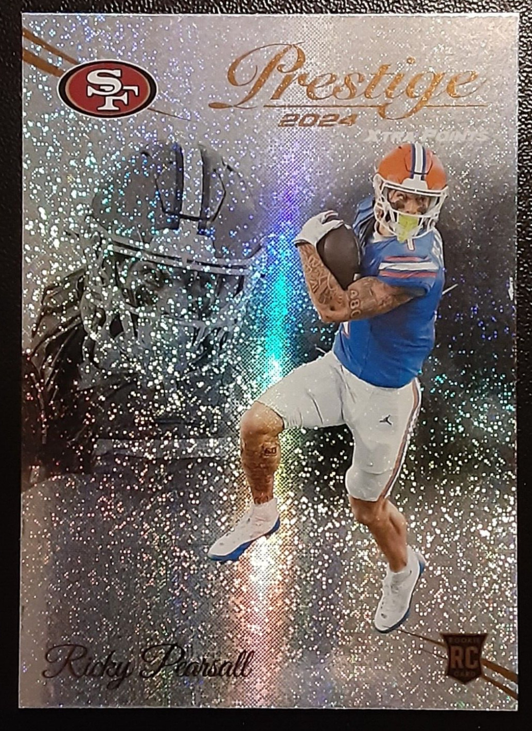 2024 Panini Prestige Football Xtra Points Galaxy Rookie RC #347 - Ricky Pearsall