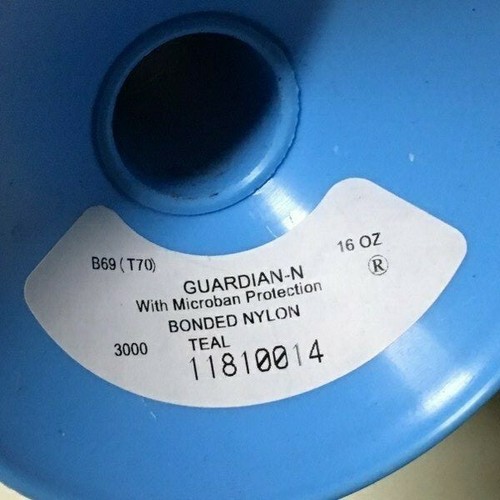Teal Blue 16 oz #69 T70 Bonded Nylon Marine Sewing Thread Guardian Microban - Picture 2 of 2