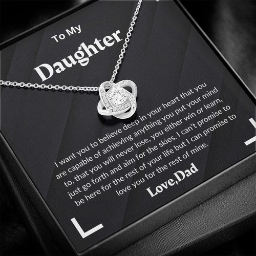 To My Daughter Necklace, Gift for Daughter from Dad, Daughter  Christmas Gift - Picture 1 of 14
