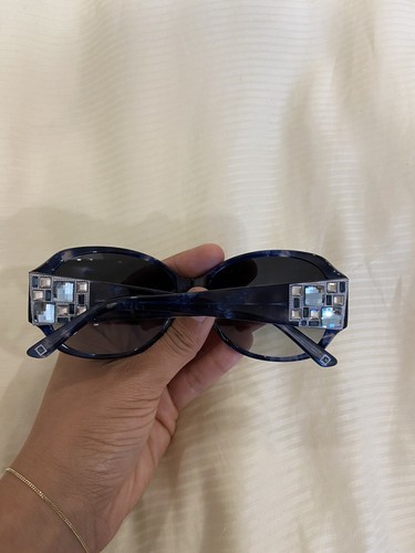 Judith Leiber Sonnenbrille blau verziert JL1167C - Bild 4 von 10