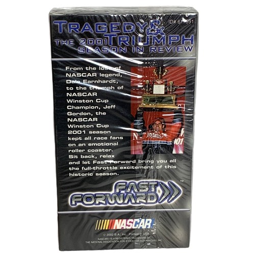 Sealed NASCAR Car Racing Fast Forward 2001 Nascar Winston Cup Season VHS Vintage - Picture 2 of 5