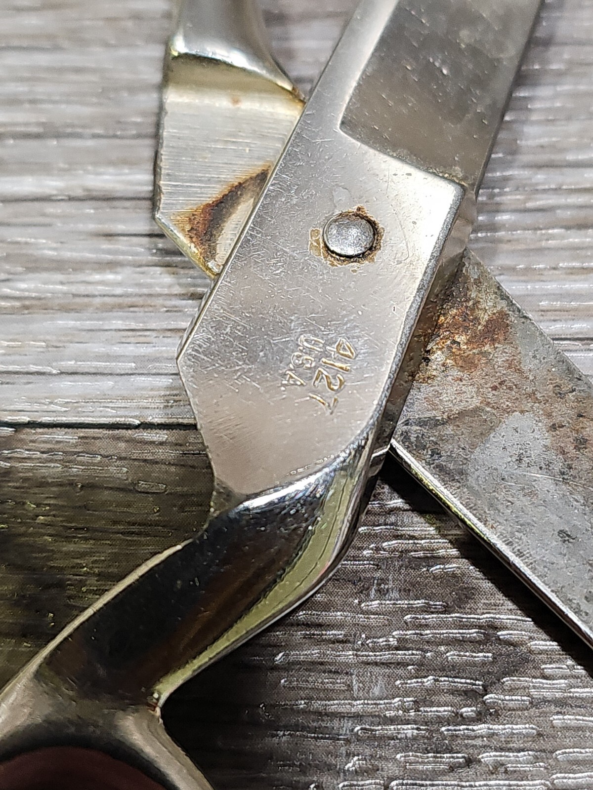 VINTAGE WISS TRIMLINE STEEL 4127 TAILOR UPHOLSTERY FABRIC SHEARS