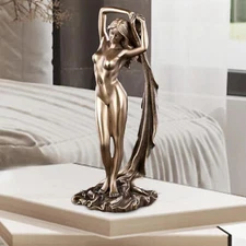Nude Goddess Ornament Sculpture Statue Decor Goddess Resin Figurine Decor 22cm