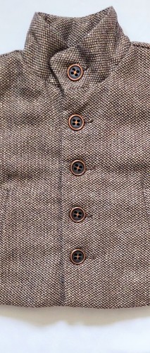 PJE Reload Girls Size 6X Soft Brown Gold Tweed Padded Blazer Bermuda Shorts Set - Picture 3 of 12